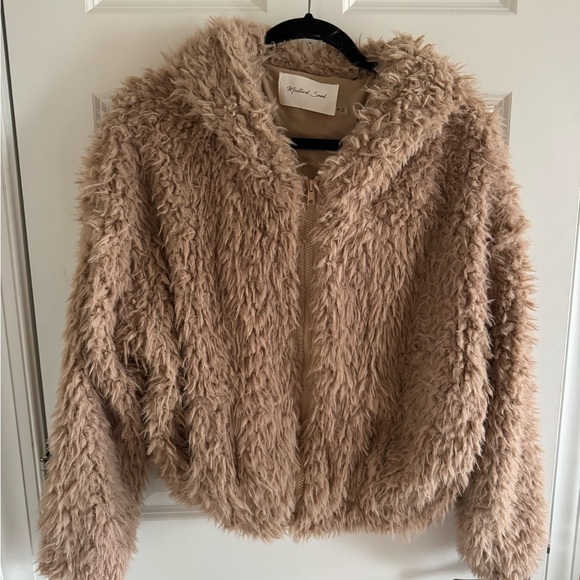 Mustard Seed Tan Teddy Jacket - Picture 1 of 3